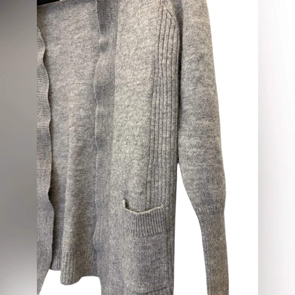 J. Crew Women's Gray Open Front Cardigan Wool Alpaca Size Small